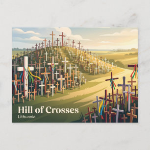 Carte Postale Colline de Croix, Siauliai, Lituanie