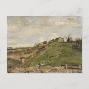 Carte Postale Colline de Montmartre avec carrière de pierre par 