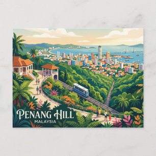 Carte Postale Colline de Penang Malaisie