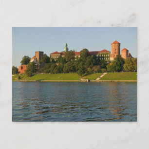 Carte Postale Colline de Wawel avec château royal et cathédrale,