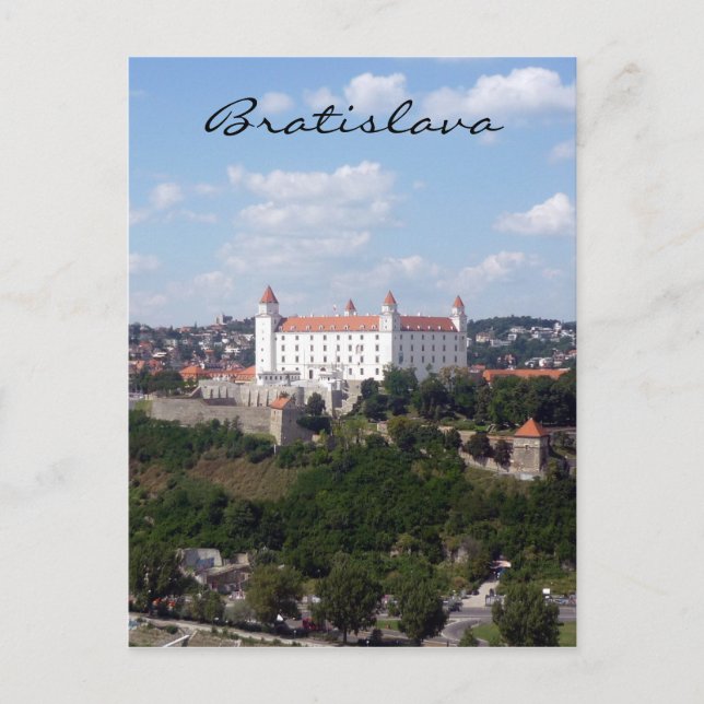 Carte Postale colline du château bratislava (Devant)