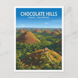 Carte Postale Collines de chocolat, Carmen Philippines