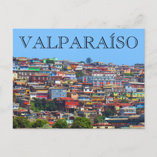 Carte Postale collines valparaíso (Devant)