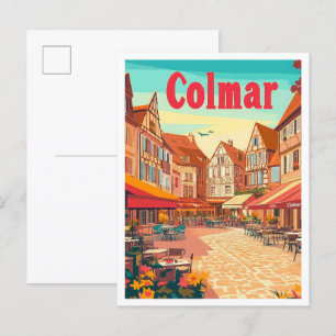 Carte Postale Colmar France Vintage voyage d'art
