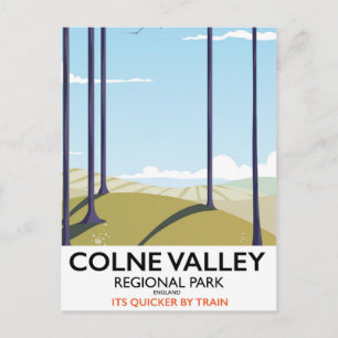 Carte Postale Colne Valley Regional Park England affiche ferrovi