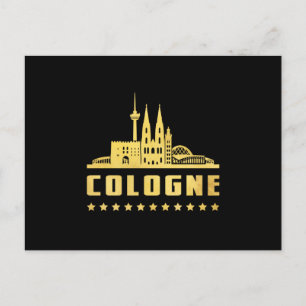 Carte Postale Cologne Allemagne Ville Ville Amusante Idée cadeau