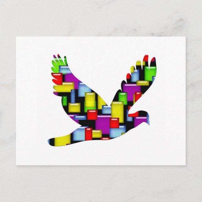 Carte Postale colombe (Devant)