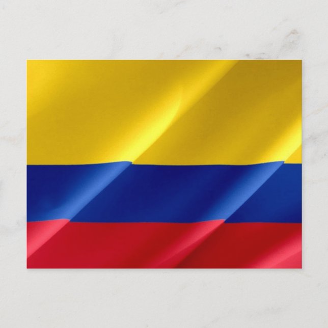 Carte Postale Colombie - drapeau colombien - (Devant)