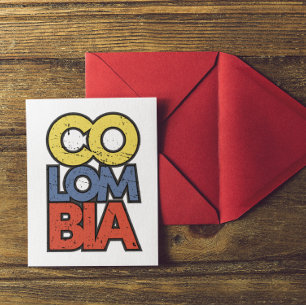 Carte Postale Colombie Metal Wall Art