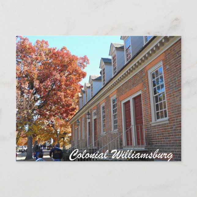 Carte Postale Colonial Williamsburg (Devant)