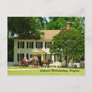 Carte Postale Colonial Williamsburg, Virginia Postcard