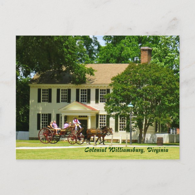 Carte Postale Colonial Williamsburg, Virginia Postcard (Devant)