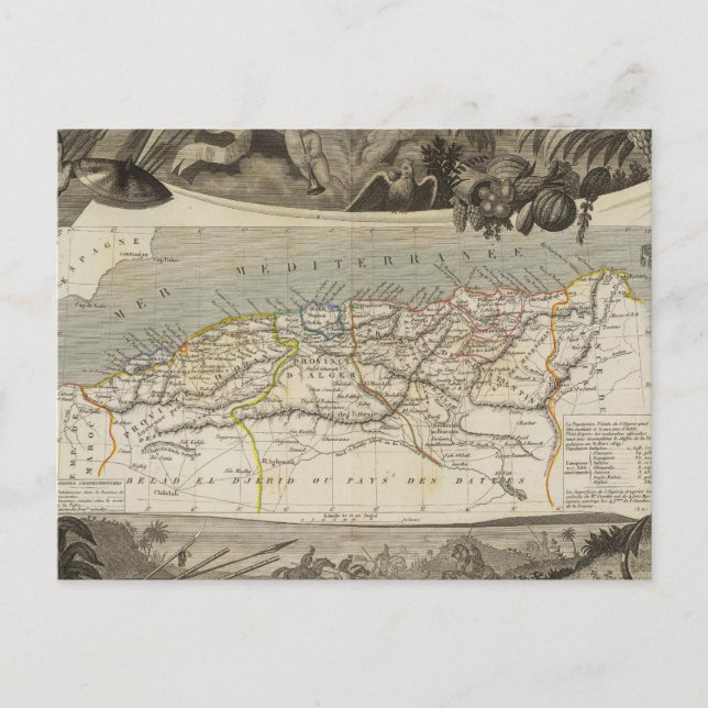 Carte Postale colonie française Algérie (Devant)