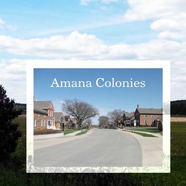 Carte Postale Colonies Amana, Amana, Iowa (Créateur téléchargé)