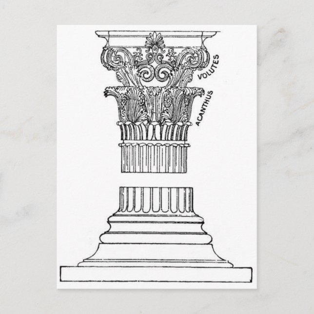 Carte postale Colonne grecque (Devant)
