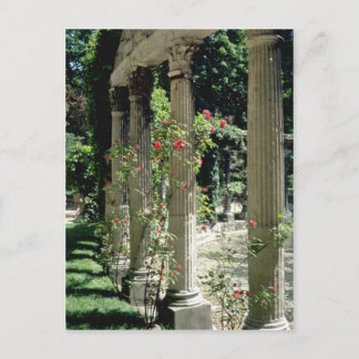 Carte Postale Colonnes blanches et roses - Parc Monceau, France 
