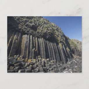 Carte Postale Colonnes de basalte par la grotte de Fingal, Staff