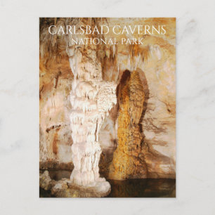 Carte Postale Colonnes Stalactites Stalagmites Carlsbad Cavernes