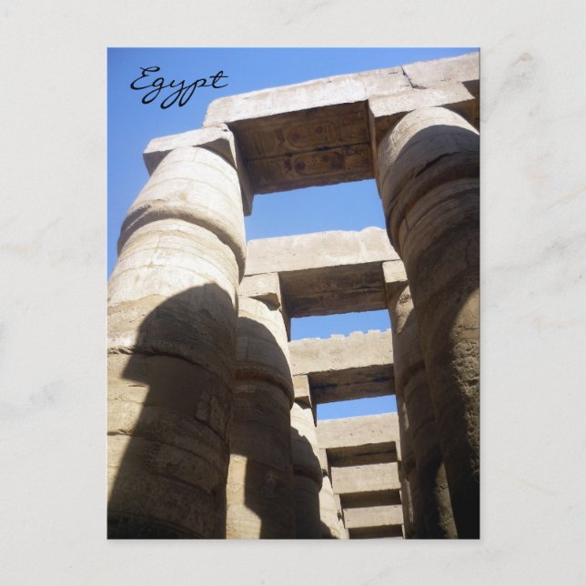 Carte Postale colonnes supérieures karnak (Devant)