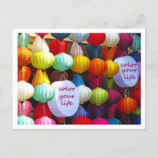Carte Postale Color Your Life Postcard