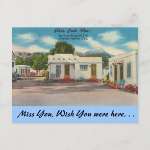 Carte Postale Colorado, motel Pikes Peak