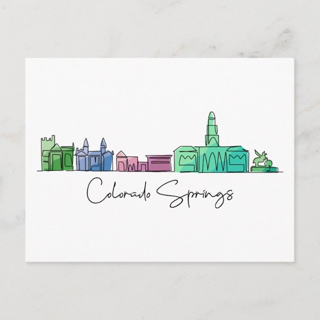 Carte Postale Colorado Springs COLORADO (Devant)