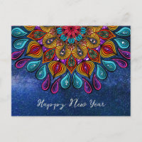 Coloré Moderne Mandala Trippy Psychedelic Hippie