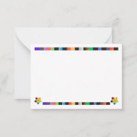 Carte postale colorée