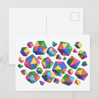 Carte Postale Colorful Cubes