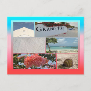 Carte Postale Colorful Grand Turk Photo Collage