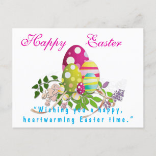 Carte Postale Colorful Happy Easter Greeting
