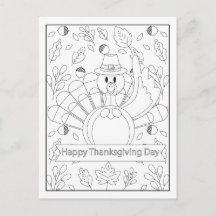 Coloriez votre propre dinde