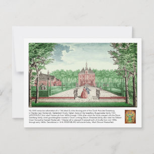 Carte Postale colorisation 2025 1760 Impression Kasteel De Essen