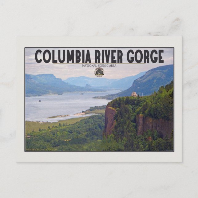 Carte Postale Columbia Gorge - Crown Point.jpg (Devant)