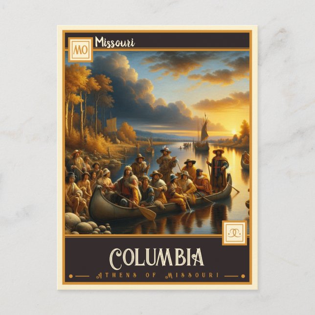 Carte Postale Columbia, Missouri | VINTAGE (Devant)