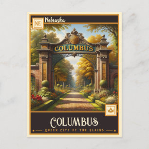Carte Postale Columbus, Nebraska   Vintage