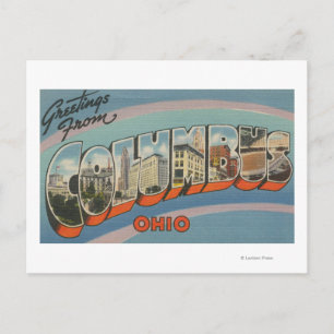 Carte Postale Columbus, Ohio - Scènes de grandes lettres 2