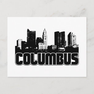 Carte Postale Columbus Skyline