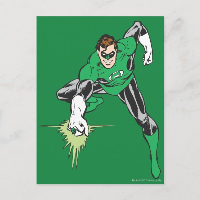 Carte Postale Combat de Green Lantern (Devant)
