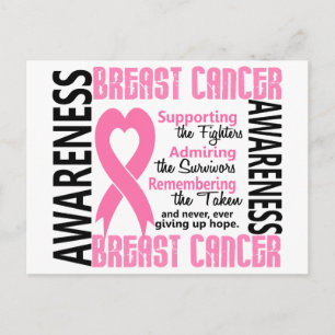Carte Postale Combattez les survivants 6 Cancer du sein