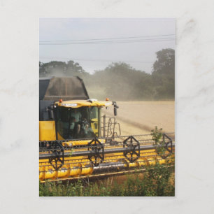 Carte Postale Combiner la moissonneuse