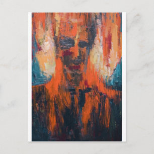 Carte Postale Combustion humaine spontanée (portrait abstrait)
