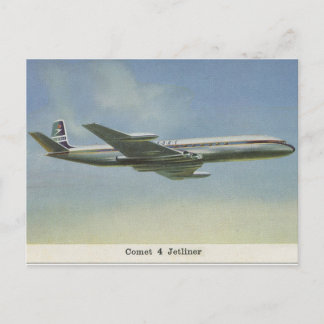 Carte postale Comet Jetliner des années 1950