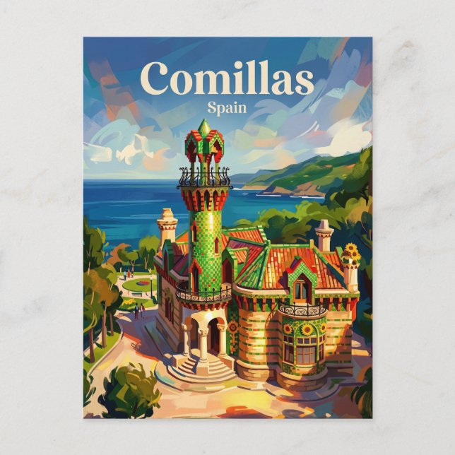 Carte Postale Comillas Espagne (Devant)