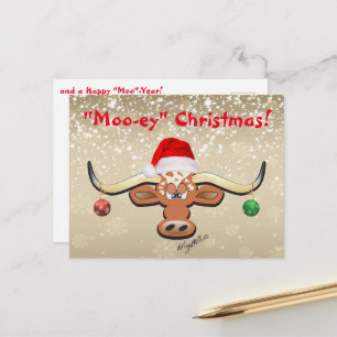 Carte postale Comique Longhorn Steer