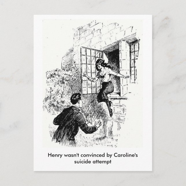 Carte postale comique vintage (Devant)