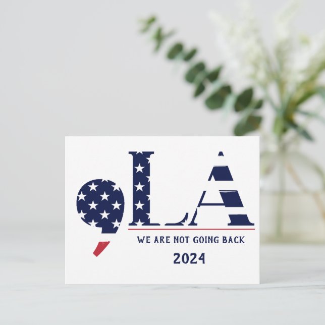 Carte Postale Comma La Harris pour le président 2024 (Debout devant)