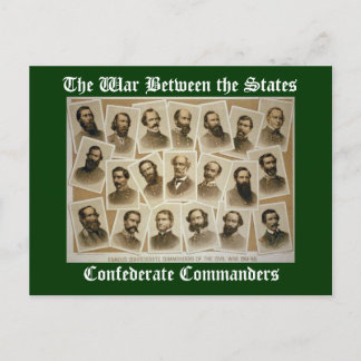 Carte Postale Commandants confédérés