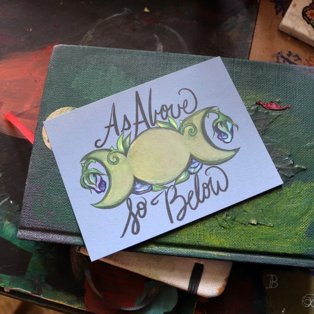 Carte Postale Comme ci-dessus, donc ci-dessous, Art païen de la  (Créateur téléchargé)