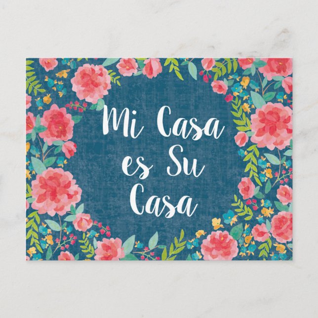 Carte Postale Comme Frida VIII | Mi Casa es Su Casa (Devant)